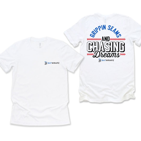 BatWrapz Baseball "Grippin Seams and Chasing Dreams" Youth T-Shirt