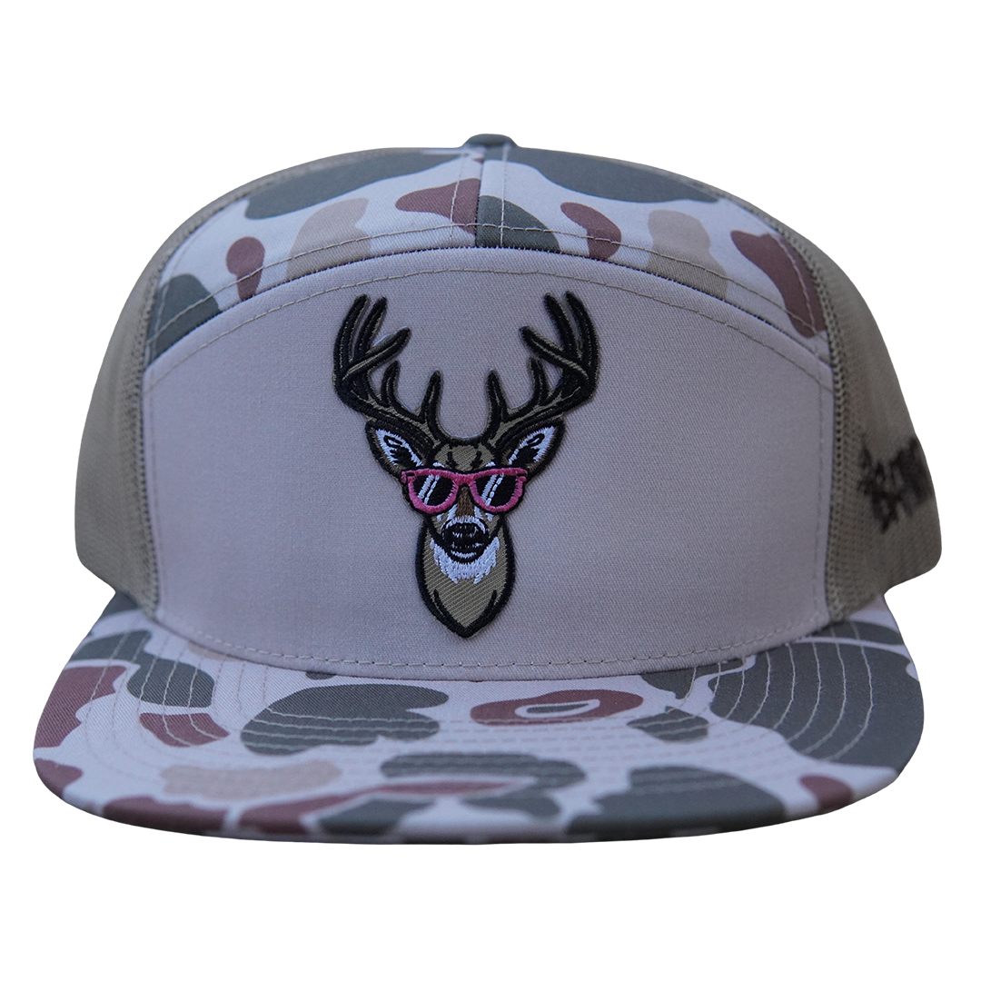 BatWrapz "Ball Park Buck" Hat 7 Panel Snap Back - Sandstone