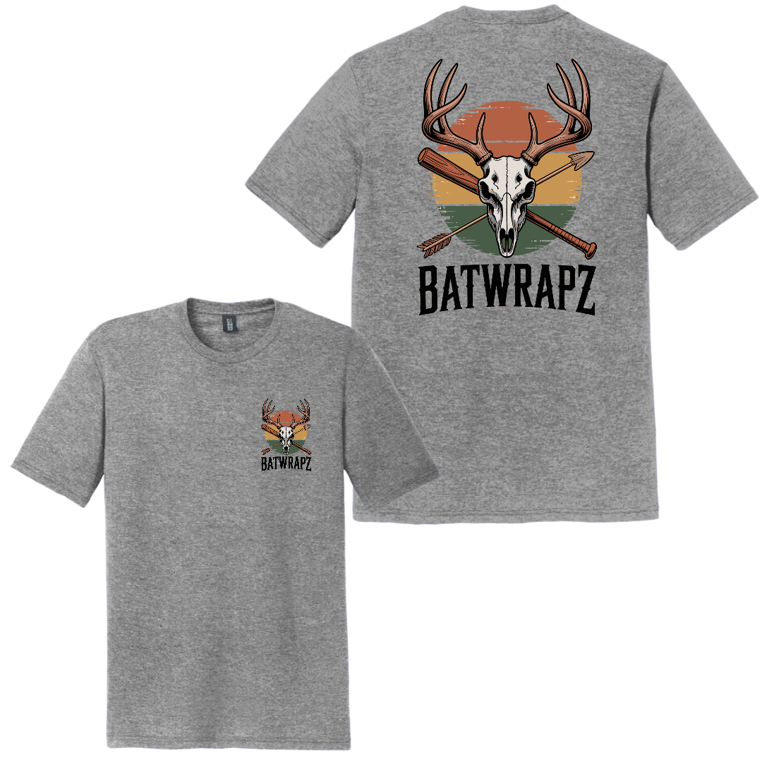 BatWrapz Baseball Field to Forest Youth T-Shirt - Gray