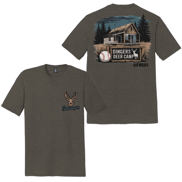 BatWrapz "Dingers Deer Camp" Youth Tee - Gray