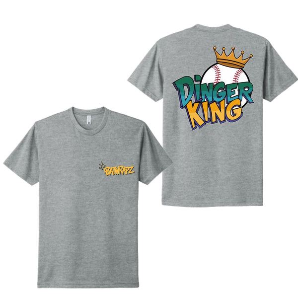 BatWrapz Dinger King Adult Tee - Heather Gray