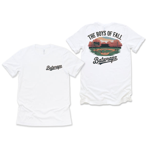 BatWrapz "The Boys of Fall" Adult Tee - White