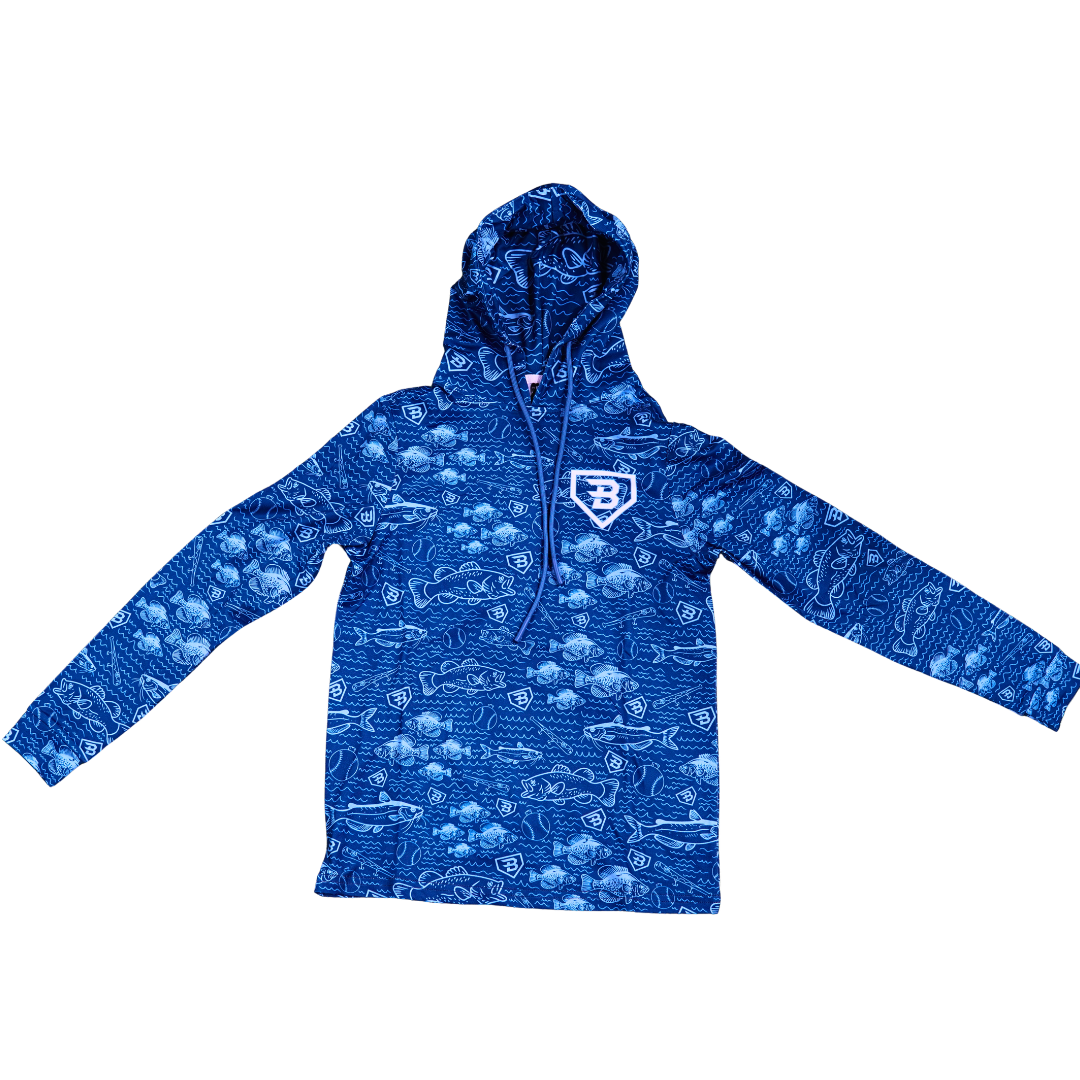 BatWrapz Fishin' for Dingers Lightweight Training Hoodie - Youth