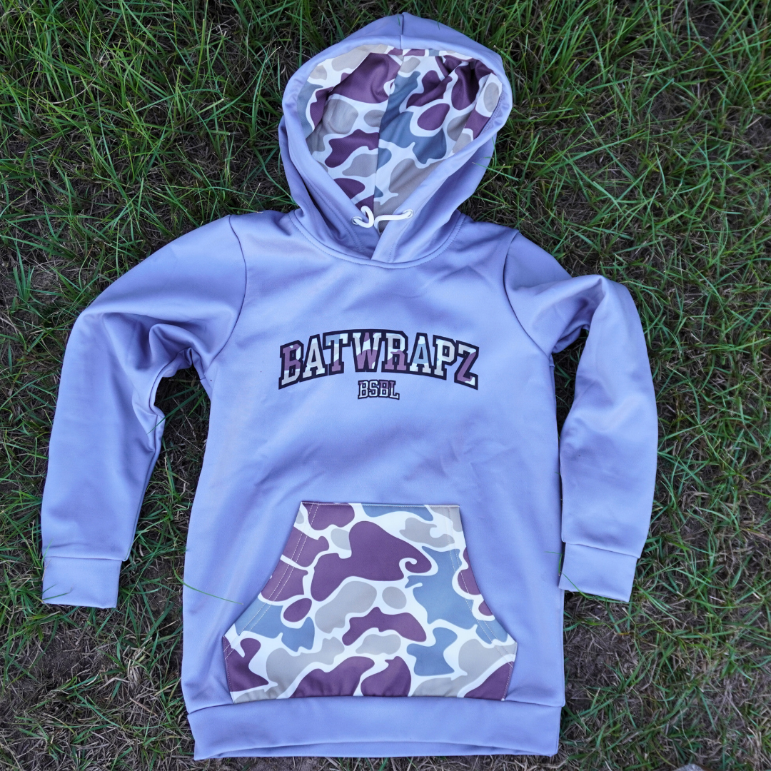 BatWrapz Duck Camo Training Hoodie Youth - Gray