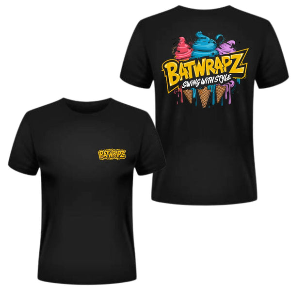 BatWrapz "Ice Cream" Youth T-Shirt - Black