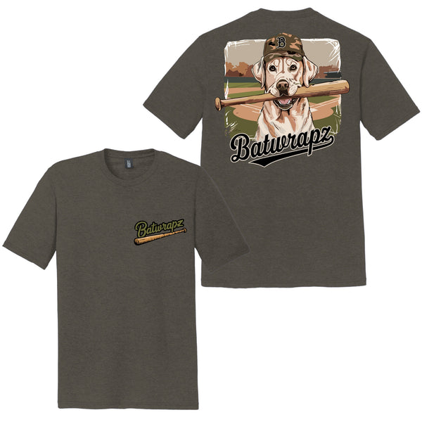 BatWrapz "Dugout Dog" Adult Tee - Gray