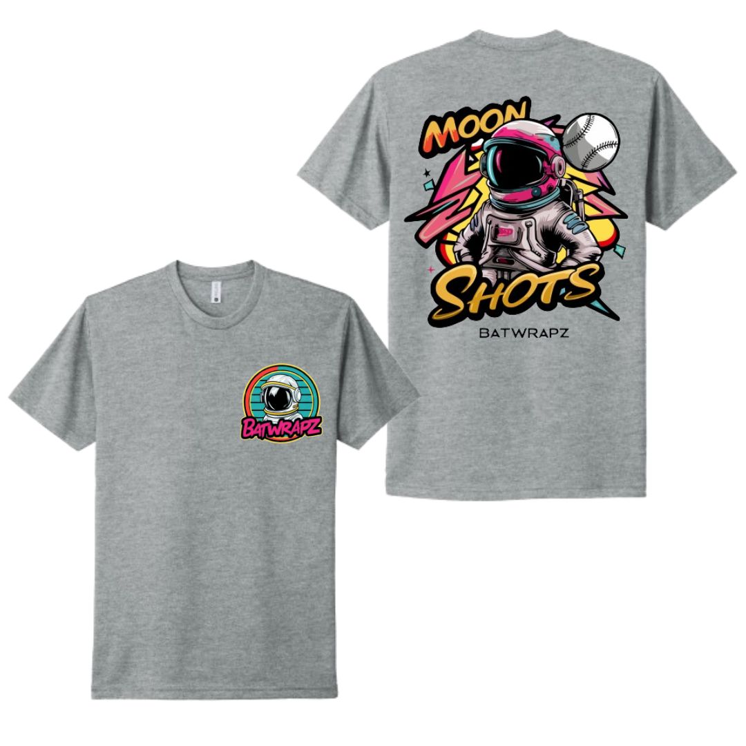 BatWrapz "Moon Shots" Youth Tee - Heather Gray