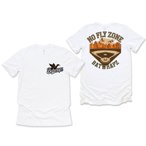 BatWrapz "No Fly Zone" Youth Tee - White