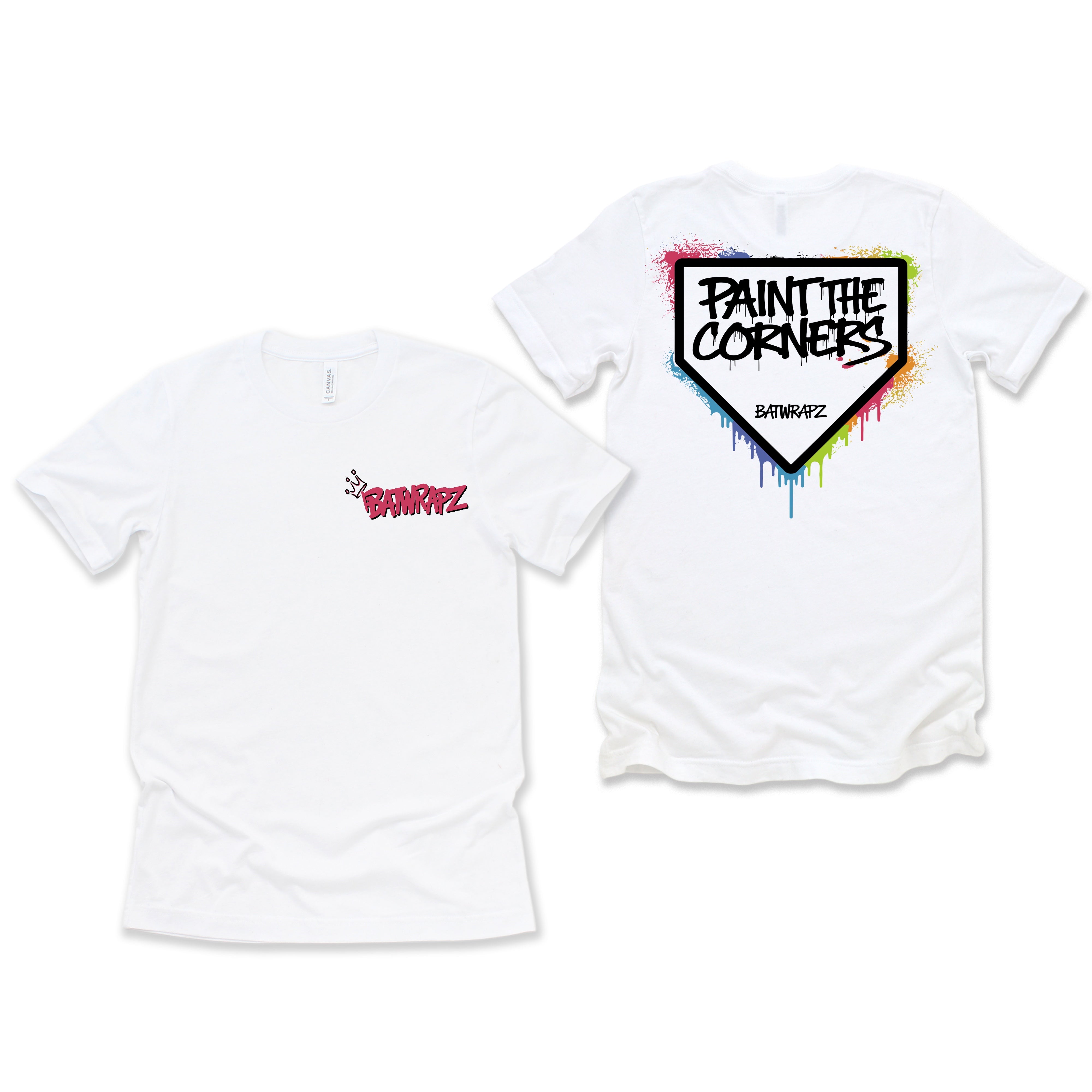 BatWrapz "Paint The Corners" Adult T-Shirt