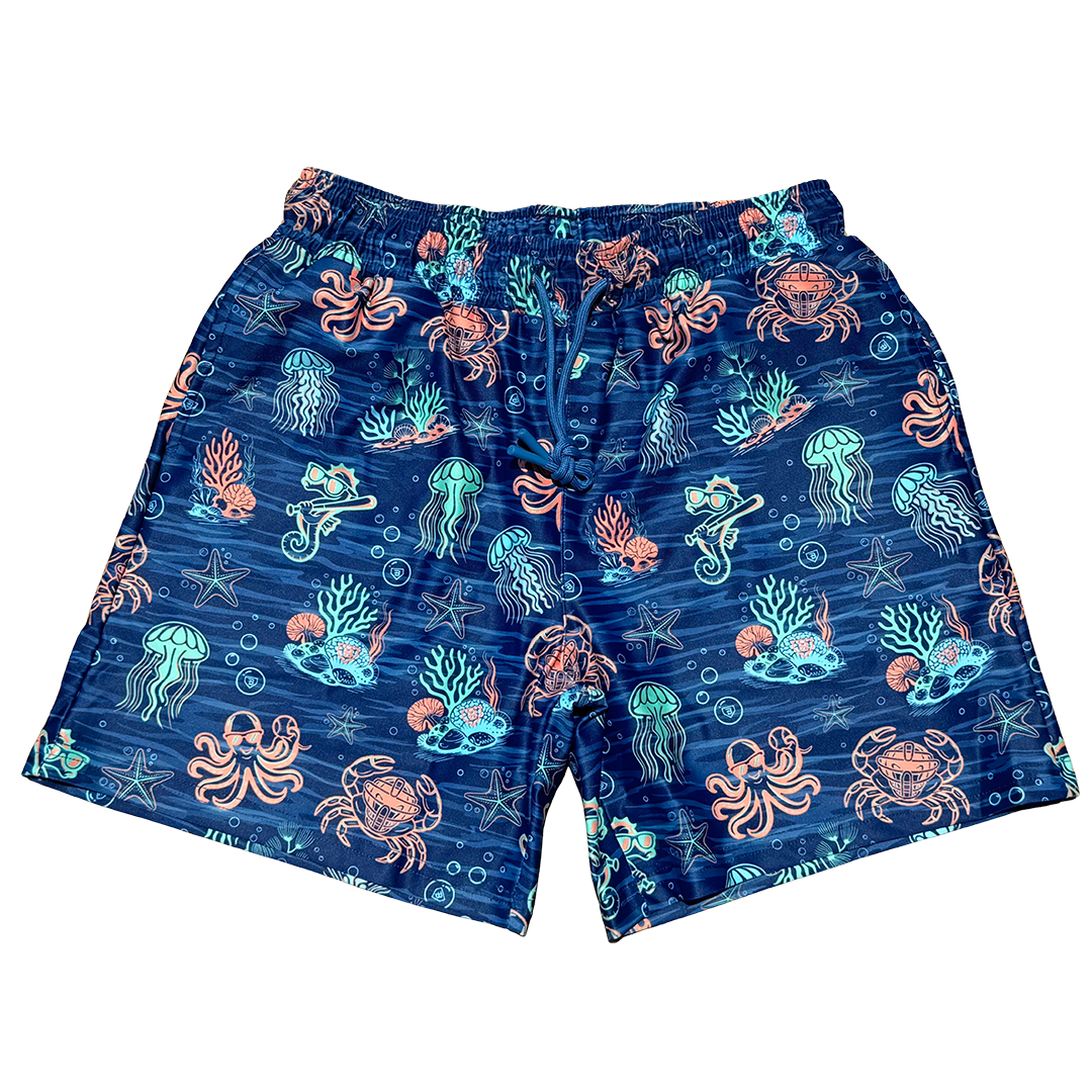 BatWrapz Deep Sea Dingers Swim Trunks - Youth