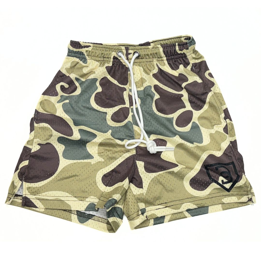 BatWrapz Duck Camo Training Shorts - Youth