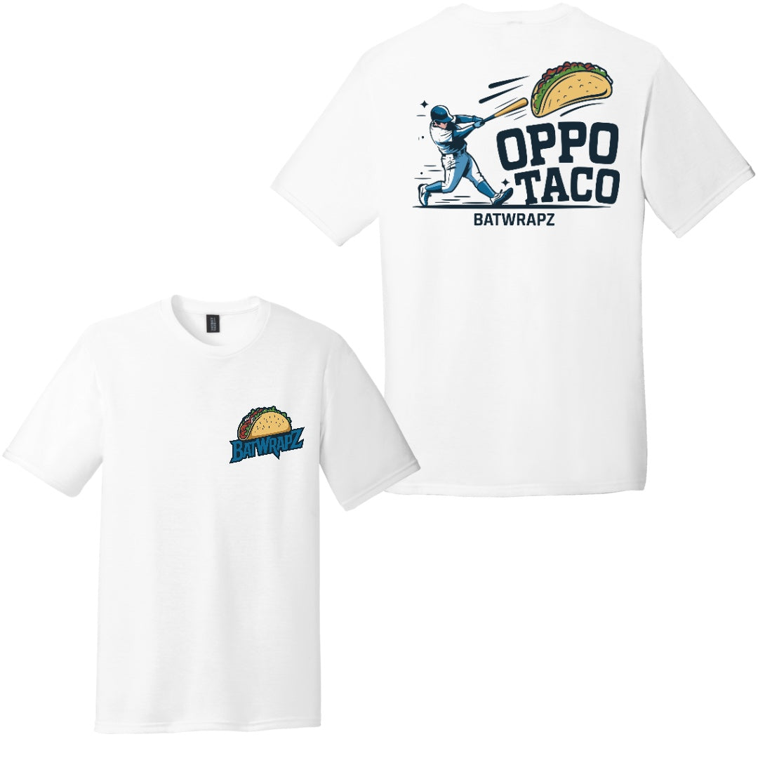 BatWrapz "Oppo Taco 2.0" Youth Tee - White