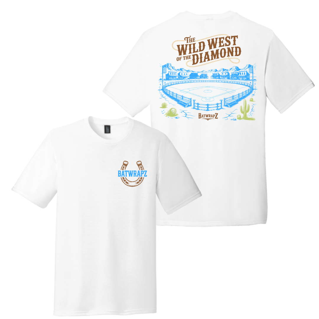 BatWrapz Wild West T-Shirt White - Youth